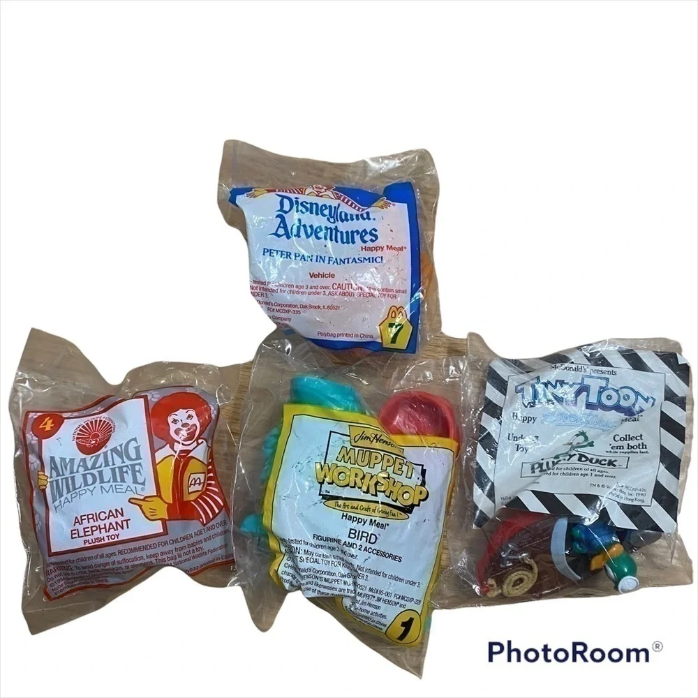Vintage McDonald’s Happy Meal Toy Bundle Disneyland Tiny Toons Muppets Wildlife